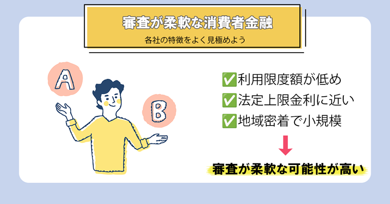 審査が柔軟な消費者金融の特徴