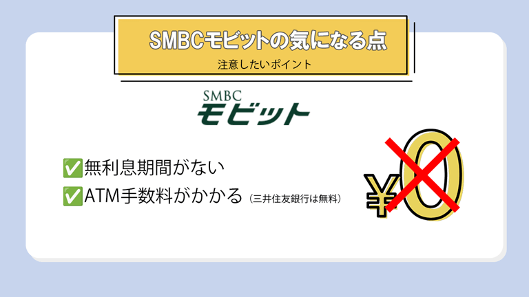 SMBCモビットの気になる点