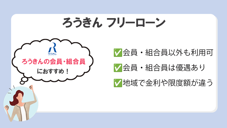 ろうきん フリーローン
